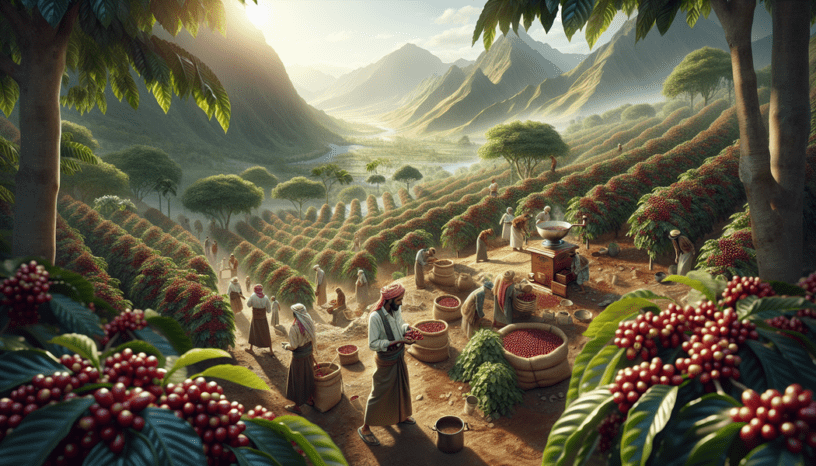 Yemeni Mattari Kaffee - Ursprung und Anbau
