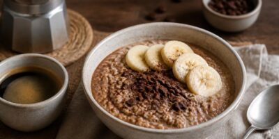 Kaffee-Porridge mit Espresso – cremiges Frühstück in 10 Minuten